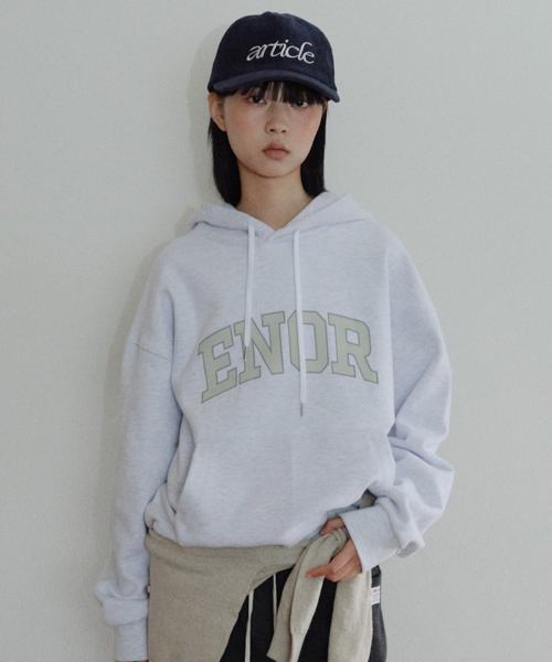 [CORE] ENOR CORE HOODIE - LIGHT GREY