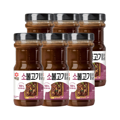 CJ제일제당 백설 소불고기양념 840g x6개