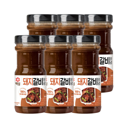 CJ제일제당 백설 돼지갈비양념 840g x6개