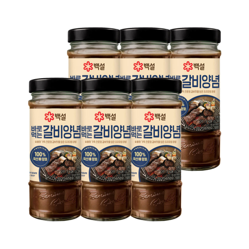 CJ제일제당 백설 바로먹는 갈비양념 490g x6개