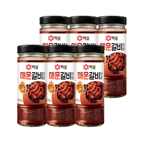 CJ제일제당 백설 매운 갈비양념 490g x6개