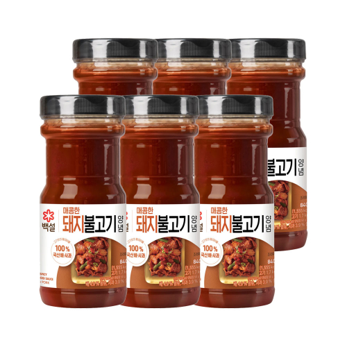 CJ제일제당 백설 돼지불고기양념 840g x6개