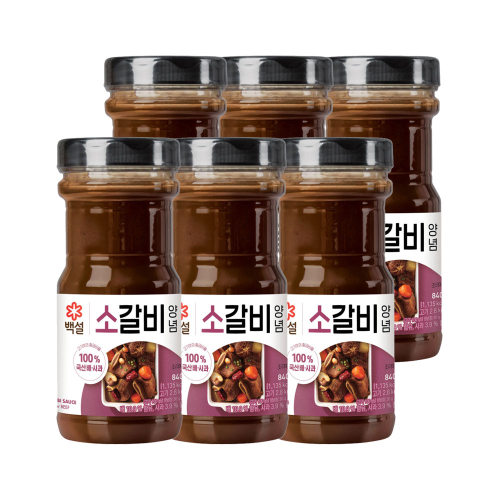 CJ제일제당 백설 소갈비양념 840g x6개