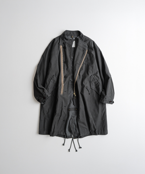 비헤비어 DYED MOTORCYCLE FIELD COAT graphite