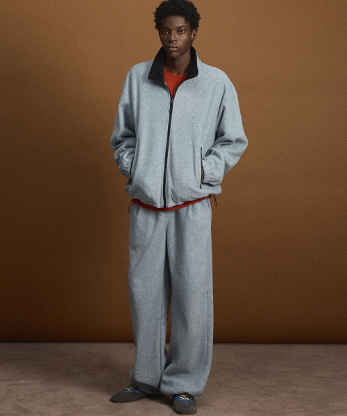 Fleece Wide-Leg Pants (Light Grey) TNPA6F112G2
