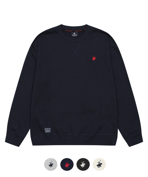 남성 시그니처 베이직 로고 맨투맨 4Color TS168