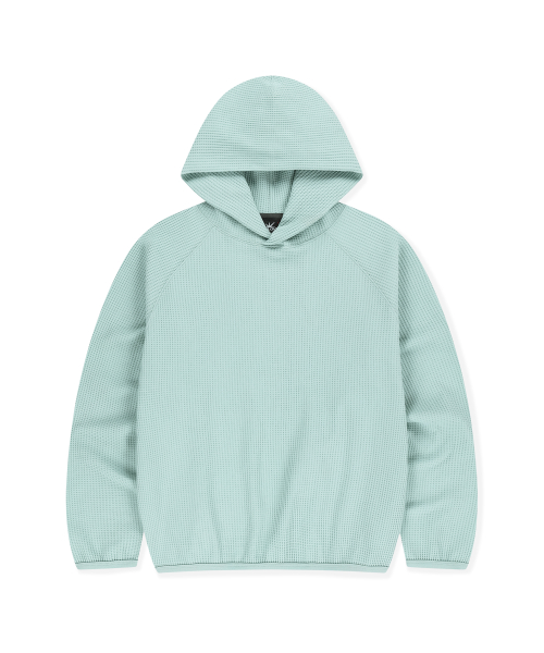 Aero Waffle Hoodie Mint — Main product photo
