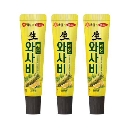 CJ제일제당 백설 와사비 레몬 40g x3개