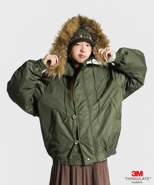 3M THINSULATE HOODED FIELD JACKET KHAKI