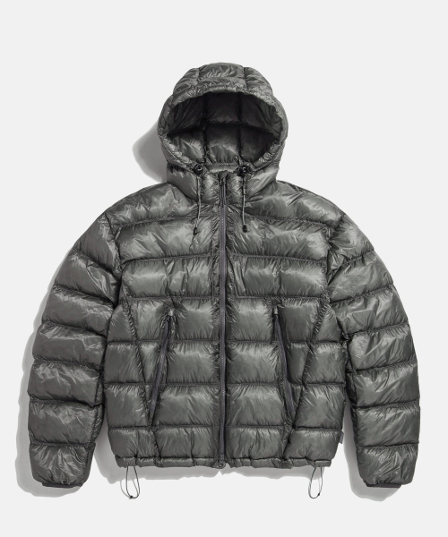 Sheer Shell Padded Jacket Grey