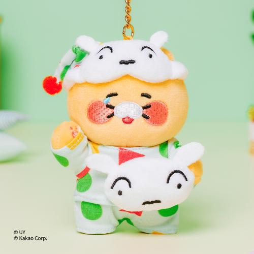 짱구는 못말려X카카오프렌즈 파자마 키링인형_춘식이