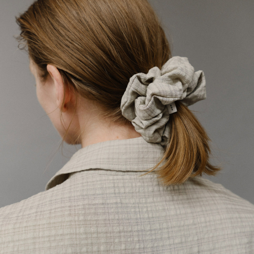 Classic Scrunchie Plaid beige