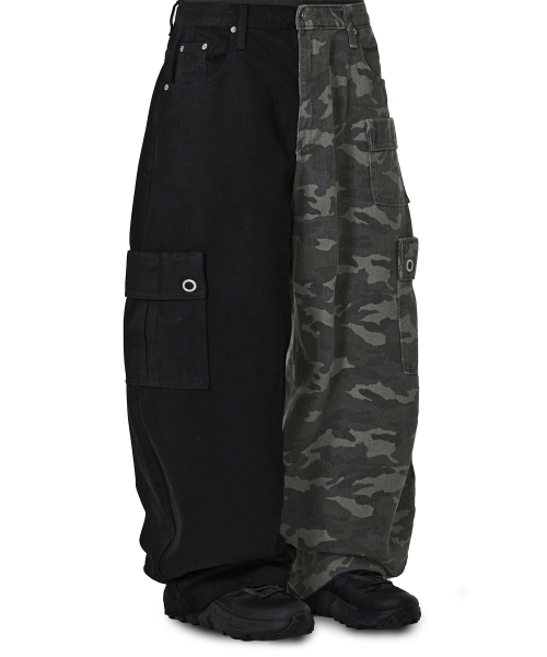HYBRID CARGO WIDE VOLUME PANTS - BLACK