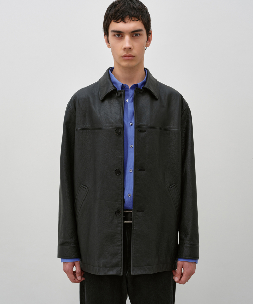 Calf Skin CarCoat BLACK