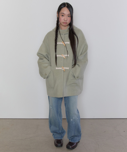 Cashmere Hood Duffle Coat [Mint]