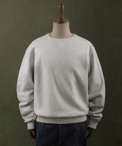 아웃스탠딩 JAPANESE URAKE JERSEY TUBULAR SWEAT_3%MELANGE GRAY