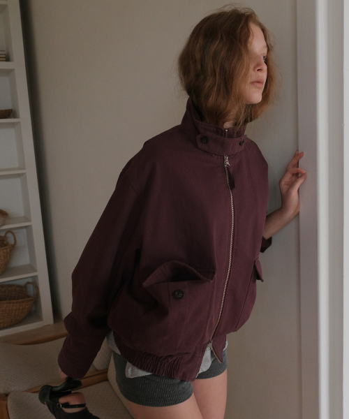 Rako Washed Blouson Jumper - Grape