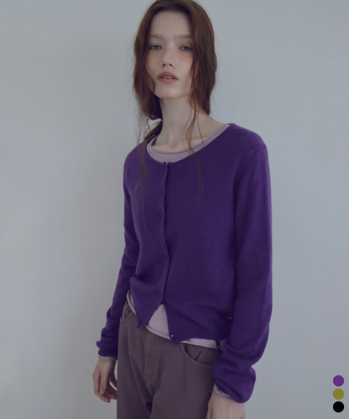 Essential Merino Wool Boat Neck Cardigan_CTK278(3color)