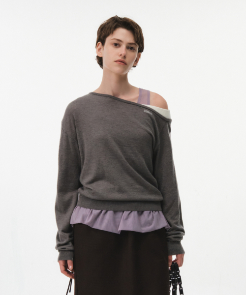 그로브 LIZZY SLEEVELESS TOP (PURPLE)
