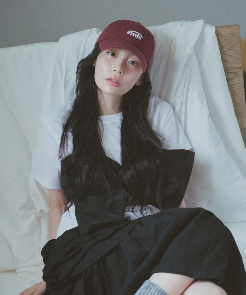 SMALL LOGO BALL CAP-BURGUNDY