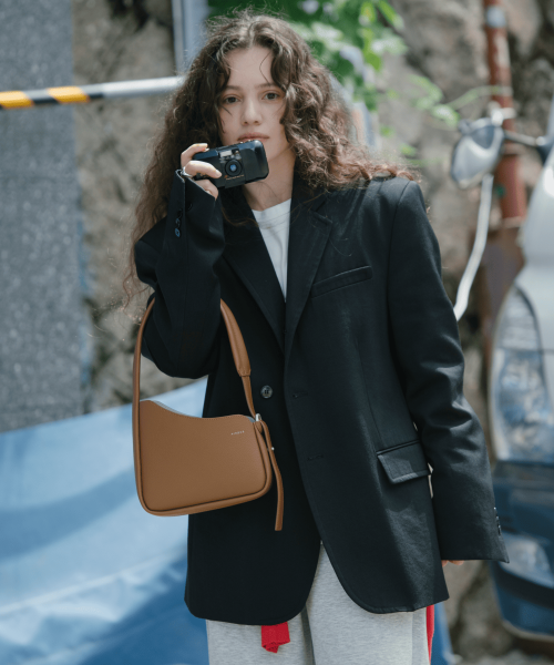 NIEOPSEU Leather Tilt Bag [2colors]