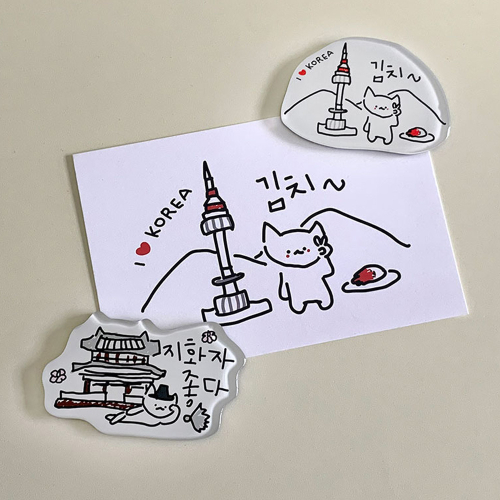 엉망진창 k-마라 고앵이 마그넷