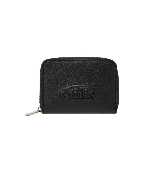GRAIN LOGO ZIP WALLET-BLACK