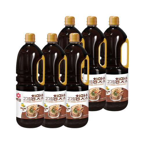CJ제일제당 백설 고깃집 참맛소스 1.75L x6개
