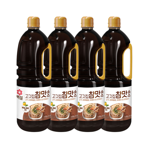 CJ제일제당 백설 고깃집 참맛소스 1.75L x4개