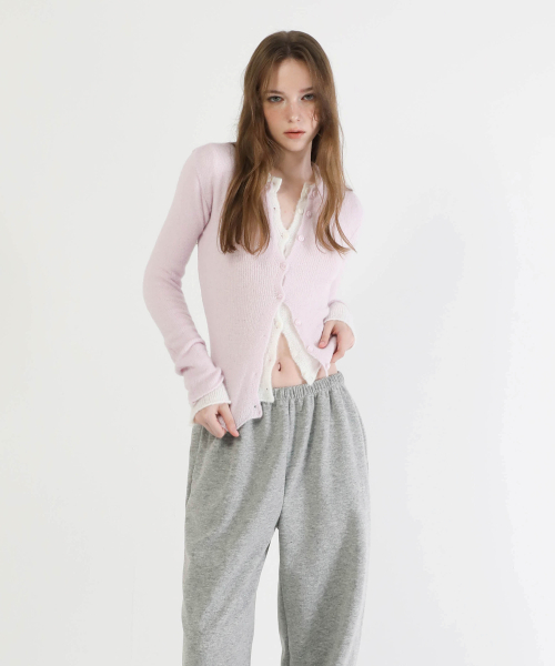 Mohair Round Neck Cardigan (7color)