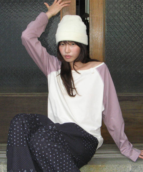 ROLL UP RAGLAN LONG SLEEVE LAVENDER