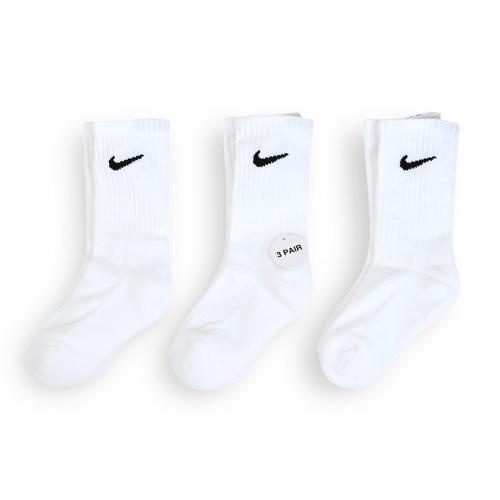 나이키 베이직 크루삭스 3PK (토들러) 화이트