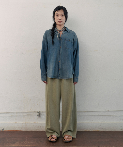 elliot denim shirt (blue)