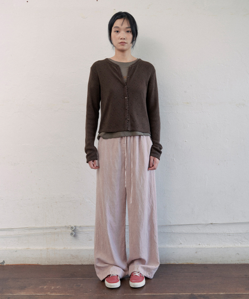 noah scallop cardigan (2color)