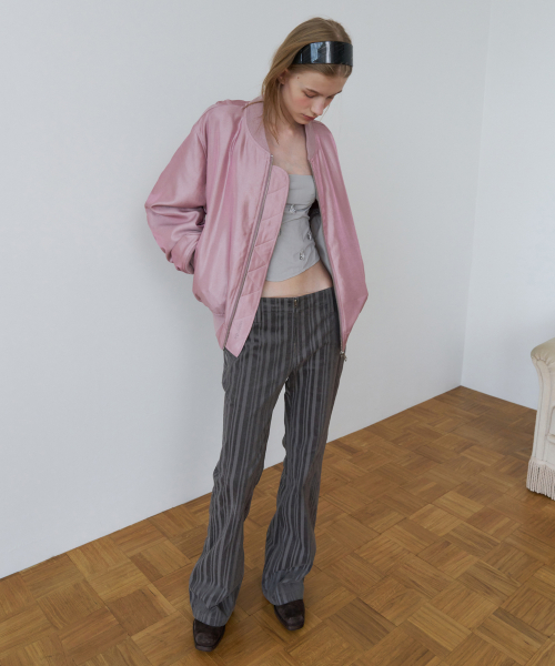 CORDUROY BOOTCUT PANTS_MID GREY