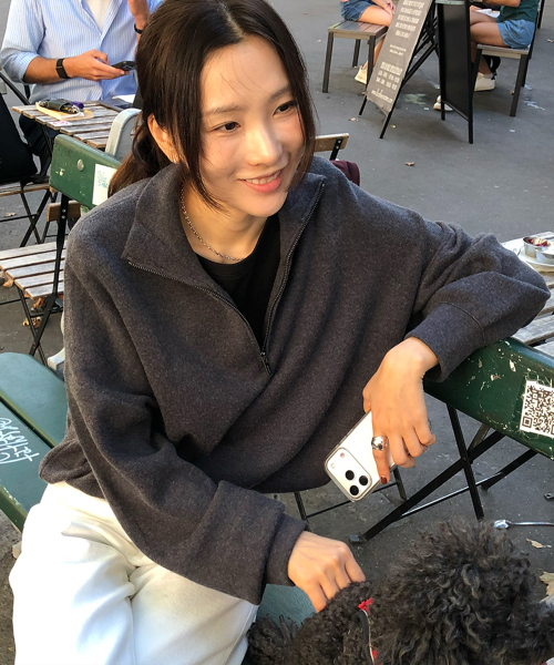 PULLOVER KNIT (CHARCOAL)