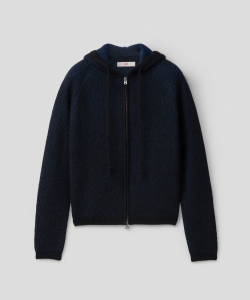 CLOUD KNIT HOODIE (BLACK)