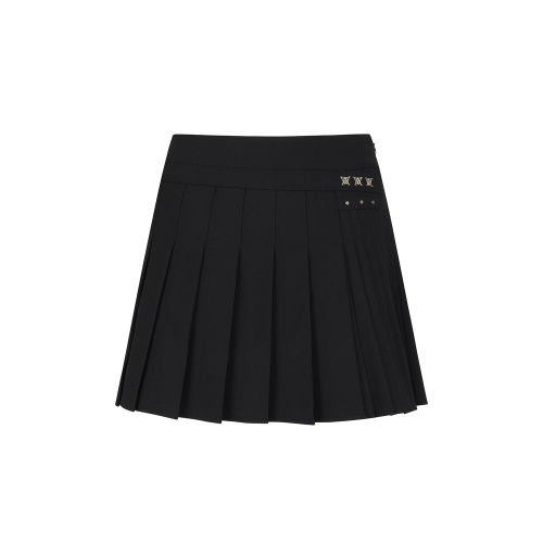 WOMEN FA ESSENTIAL PLEATED SKIRT _BK