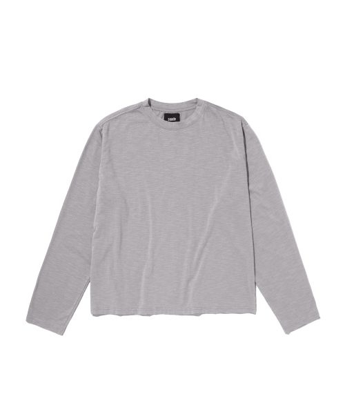 [suade X 세종] TEXTURED LONG SLEEVE [LIGHT GRAY]