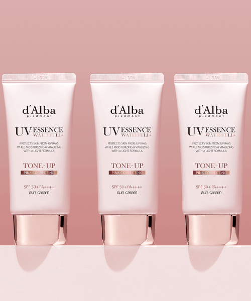 [3개]워터풀 핑크 톤업 선크림 50ml+50ml+50ml