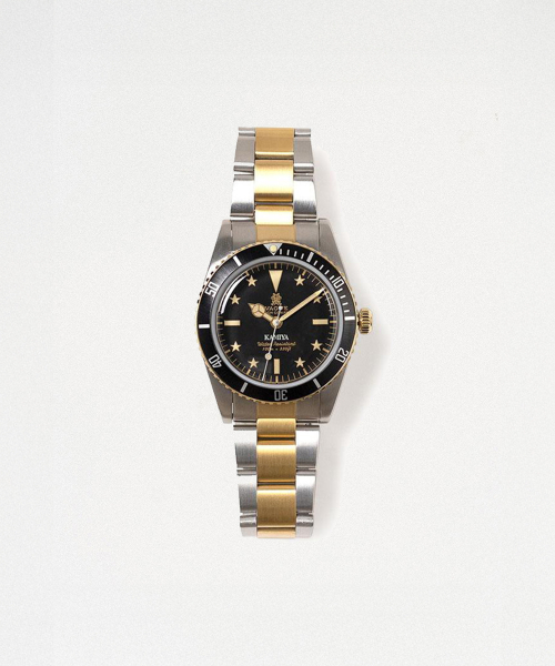 Divers Watch VAGUE WATCH CO. x KAMIYA - Gold