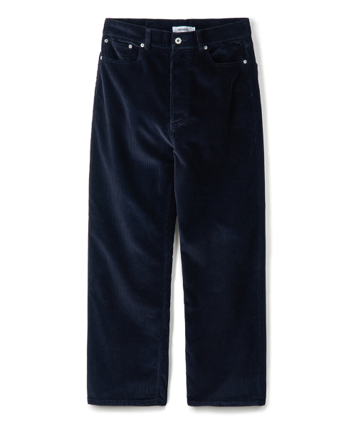 Straight Corduroy Pants Navy