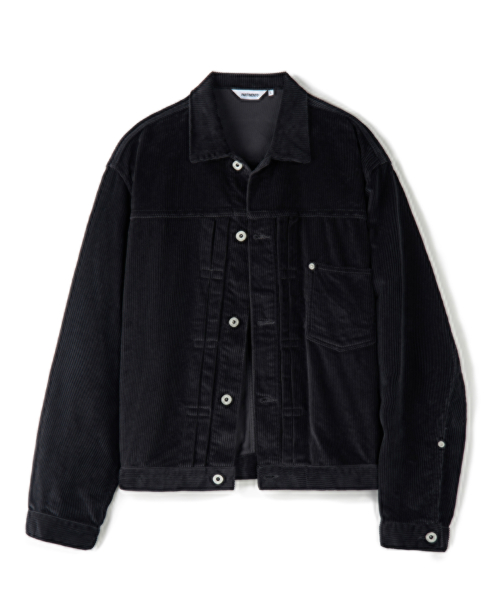 [Regular Crop] Corduroy Type One Trucker Charcoal