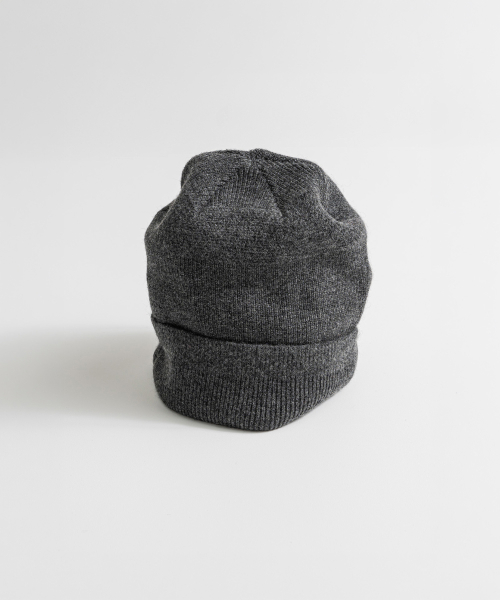YAK WOOL LONG BEANIE heather grey