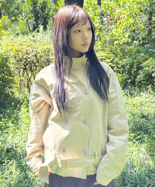 Miel Belted Short Jacket_Beige