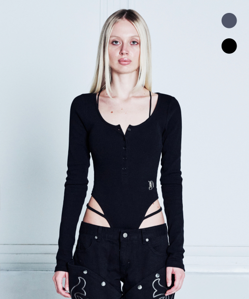 Kaia strap button bodysuit — Main product photo