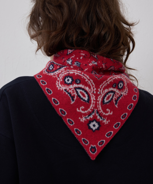 KNIT PAISLEY BANDANA