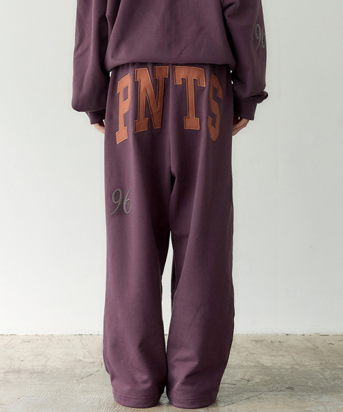 PNTS Soft Wide Sweatpants (WINE)
