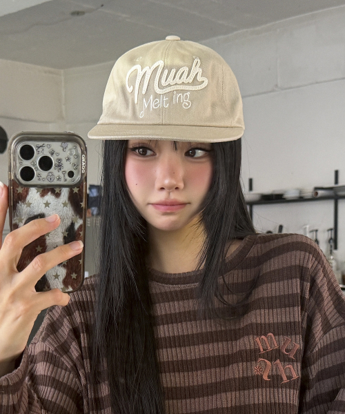 LETTERING MUAH SNAPBACK [BEIGE]