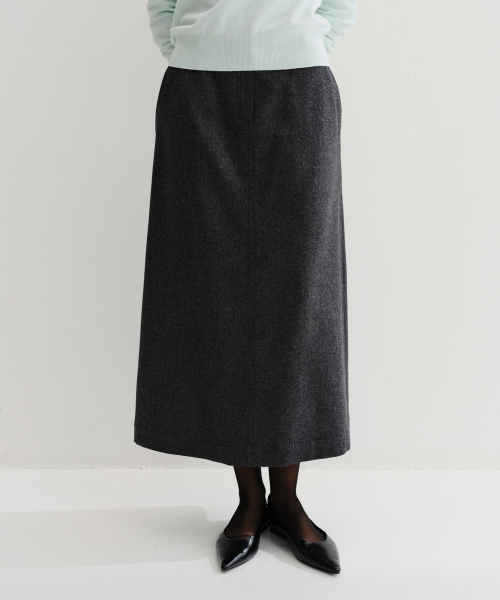LOE MAXI SKIRT (CHARCOAL)